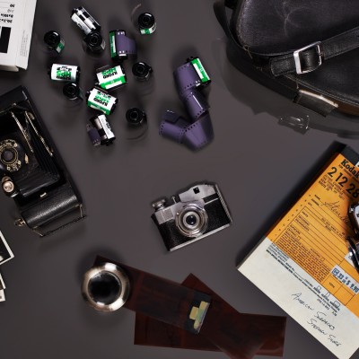 Vintage Photography, Overhead Product Shot